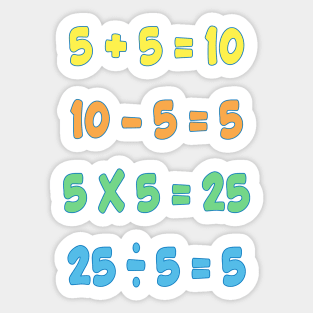 Beginning With Mathematical Operations Sticker